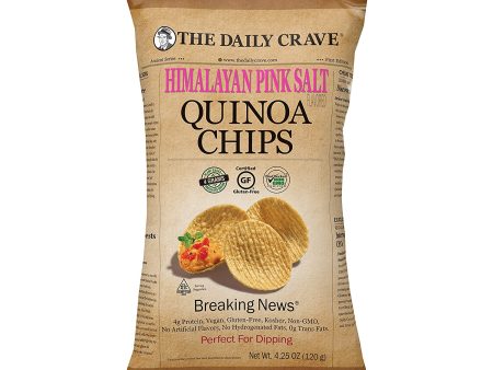 THE DAILY CRAVE: Himalayan Pink Salt Quinoa Chips, 4.25 oz
 | Pack of 8 For Sale