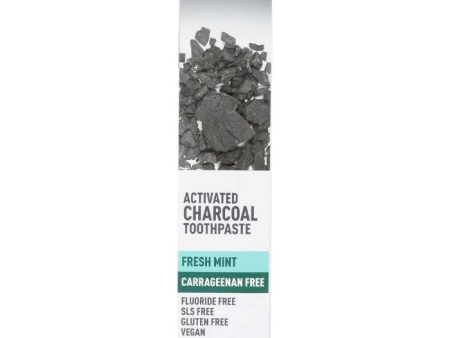 Desert Essence - Fresh Mint Activated Charcoal Toothpaste, 6.25oz | Pack of 3 Hot on Sale