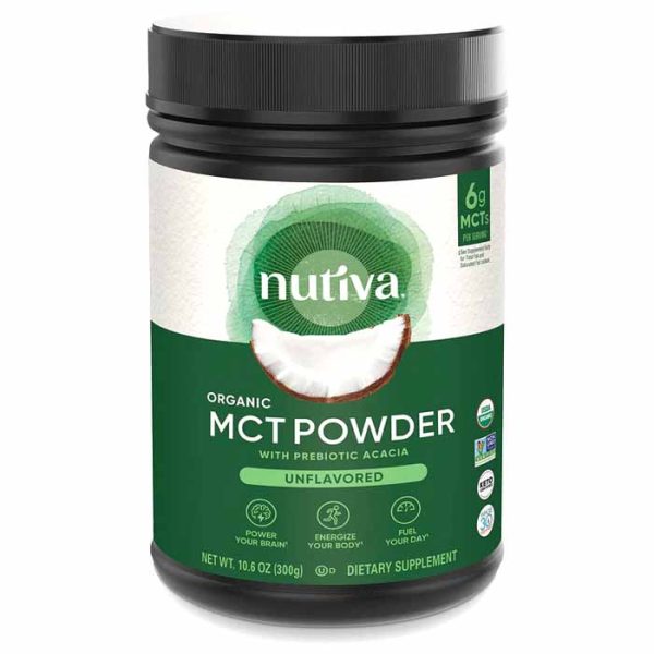 Nutiva - Organic MCT Powder with Prebiotic Acacia - Unflavored, 10.6oz For Cheap