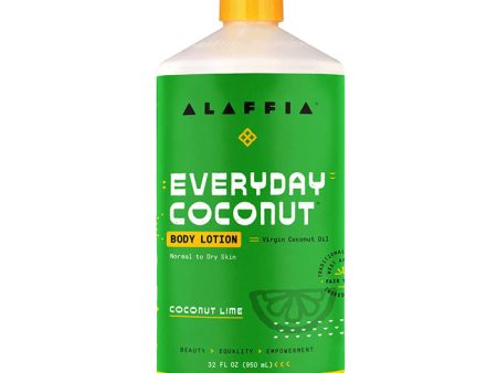 Alaffia - Everyday Coconut Body Lotion Coconut Lime, 32 fl oz For Discount