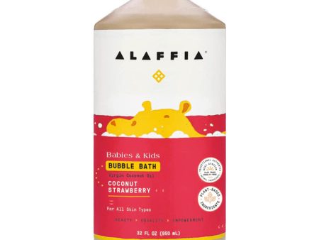 Alaffia - Kids Bubble Bath Coconut Strawberry, 32 fl oz Online Hot Sale