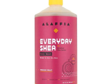 Alaffia - Everyday Shea Body Wash Passion Fruit, 32 fl oz Discount