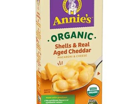 Annies Homegrown Shells Cheese Cheddar Organic , 10.8 oz | Pack of 12 For Discount