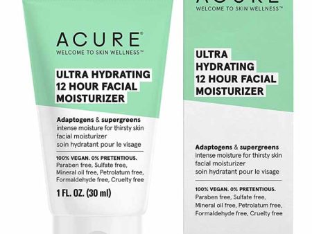 Acure - Ultra Hydrating 12 Hour Facial Moisturizer, 1 fl oz Online Sale