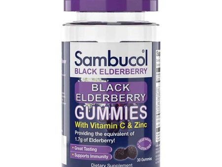 Sambucol - Black Elderberry Gummies with Vitamin C & Zinc, 30 Gummies For Cheap