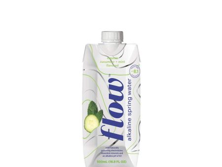 Flow Water - Cucumber + Mint, 16.9 fl oz
 | Pack of 12 Online