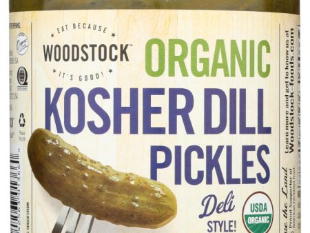 Woodstock Organic Kosher Whole Dill Pickles, 24 oz
 | Pack of 6 Cheap