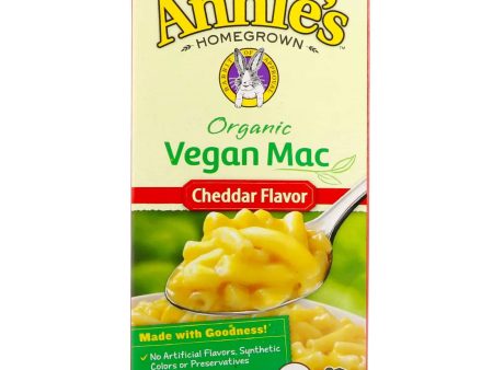 Annie s Homegrown, Organic Vegan Mac, Cheddar Flavor, 6 oz
 | Pack of 12 Discount