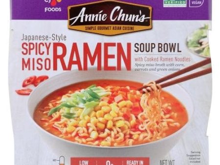 Annie Chun s Spicy Miso Ramen Soup Bowl - 5.4 oz
 | Pack of 6 Fashion