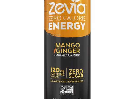 ZEVIA: Energy Mango Ginger Zero Calorie, 12 oz
 | Pack of 12 on Sale