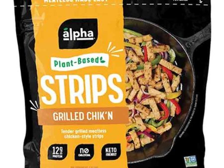 Alpha Foods - Grilled Chik n Strips, 8oz | Pack of 12 Online Hot Sale