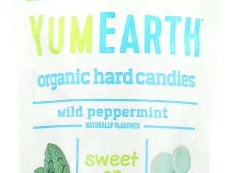 YumEarth Organic Candy Drops, Wild Peppermint, 3.3 Oz
 | Pack of 6 For Sale