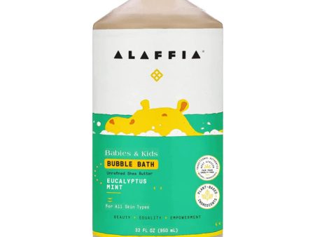 Alaffia - Kids Bubble Bath Eucalyptus Mint, 32 fl oz Supply