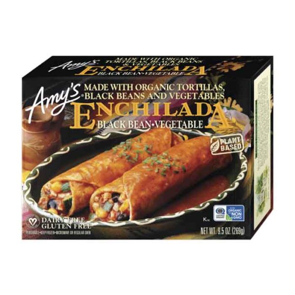 Amys - Enchilada Black Bean and Vegetable, 9.5oz | Pack of 12 Online Sale