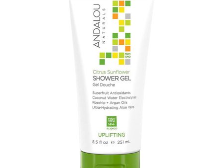 Andalou Naturals - Uplifting Shower Gel Citrus Sunflower, 8.5 fl oz Hot on Sale