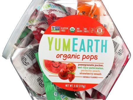 YumEarth, Organic Fruit Lollipops, 6oz
 | Pack of 10 For Sale