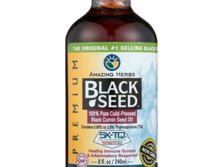 Amazing Herbs - Premium Black Seed Oil, 8 fl oz Hot on Sale