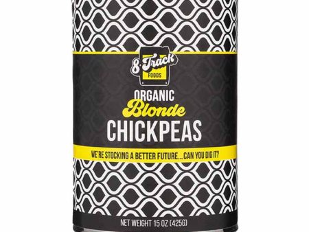 8 Track Foods - Organic Blonde Chickpeas , 15oz Online Sale