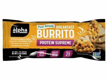 Alpha Foods - Breakfast Burrito Protein Supreme, 5.5oz | Pack of 12 Discount