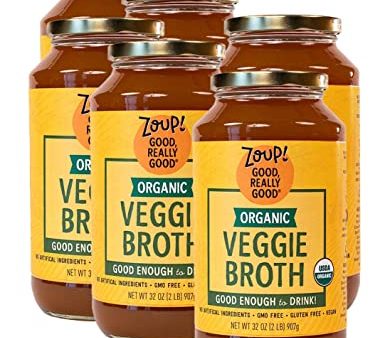 Zoup - Good Really Good Broth Veggie Organic, 32 oz | Pack of 6 Online now