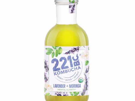 221Bc Kombucha - Kombucha Moringa Lavendar, 16oz | Pack of 6 For Discount