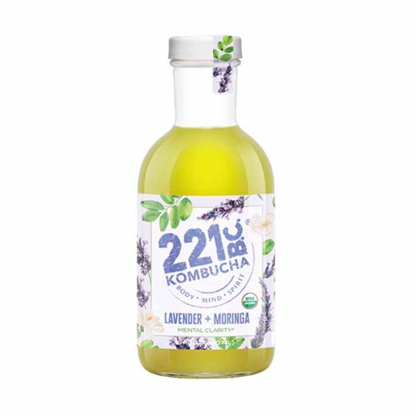 221Bc Kombucha - Kombucha Moringa Lavendar, 16oz | Pack of 6 For Discount