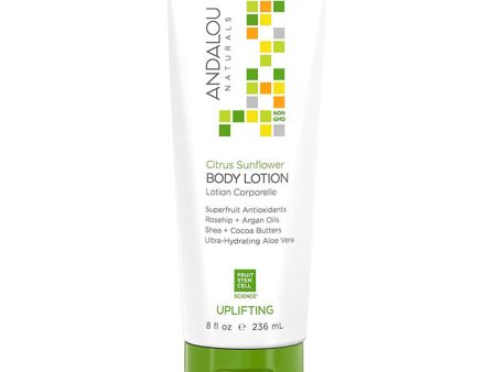 Andalou Naturals - Uplifting Body Lotion Citrus Sunflower, 8 fl oz Online