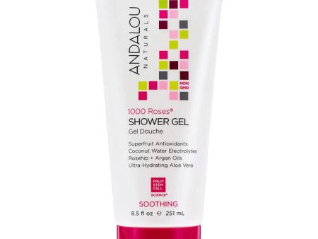 Andalou Naturals - Soothing Shower Gel Sensitive 1000 Roses, 8.5 fl oz Online Sale