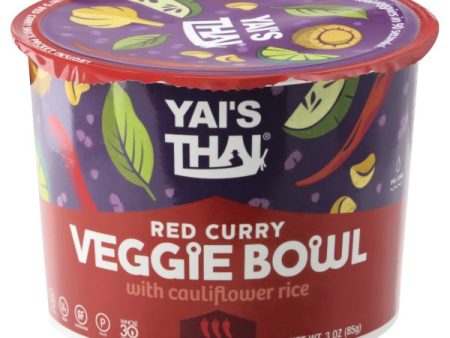 Yais Thai Bowl Veg Red Curry, 3 Oz
 | Pack of 6 on Sale