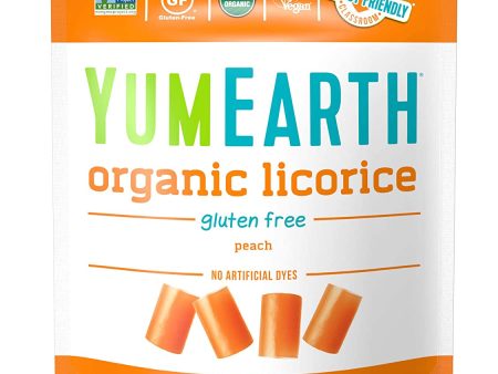 YumEarth, Organic Licorice, Peach, 5 oz
 | Pack of 12 Online Hot Sale