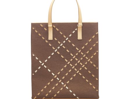 Burberry Leather Tote Bag (SHG-15877) Online