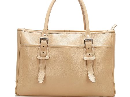 Burberry Leather Tote Bag (SHG-16094) Fashion