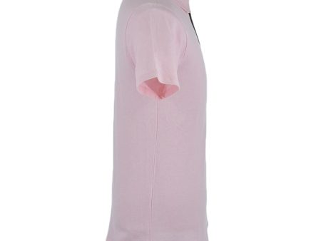 Burberry Logo Embroidered Polo Shirt Pink Hot on Sale