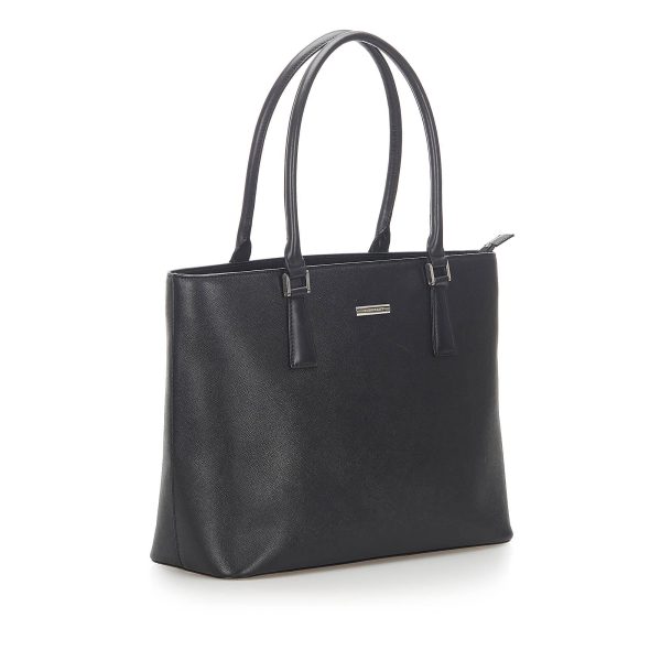 Burberry Leather Tote Bag (SHG-18693) For Sale