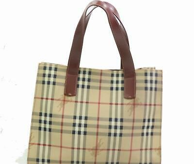 Brand Inspired Burberry London Tote Bag Light Brown PVC Hot on Sale