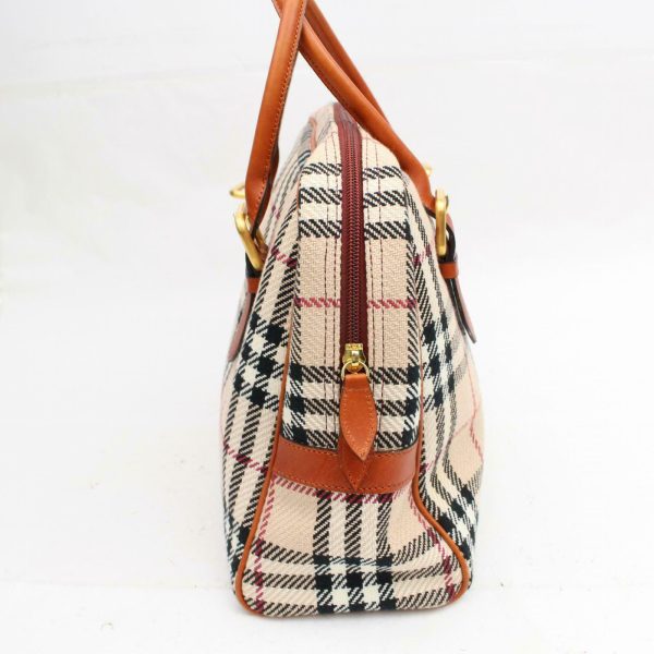 Brand Inspired Burberry Hand Bag Beige Canvas (SHC7-11072) For Discount