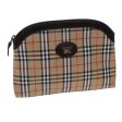 BURBERRYSs Nova Check Clutch Bag Canvas Beige Auth 72157 Online Hot Sale