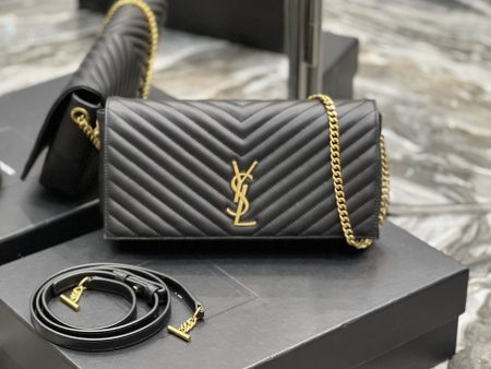 Yves Saint Laurent Kata 99 Chain Bag Black With Gold Hardware  10.2in 26cm Cheap