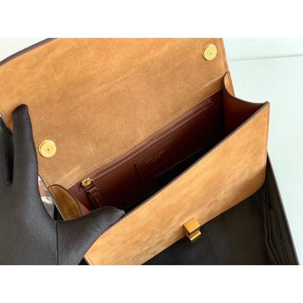 Yves Saint Laurent Le Carre Satchel Brown Supply