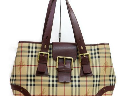 Brand Inspired Burberry Shoulder Bag Beige PVC (SHC7-10226) For Sale