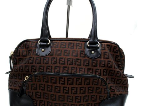 Indistinguishable  Fendi Hand Bag Brown Zukka Nyron (SHC7-10433) Online Sale