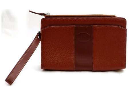 Brand Inspired Burberry London Clutch Brown Leather (SHC7-10163) Discount