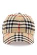 Burberry Check Cotton Baseball Cap Women Fashion