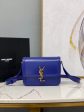 Yves Saint Laurent Solferino Medium Satchel In Box Navy Blue Online Hot Sale