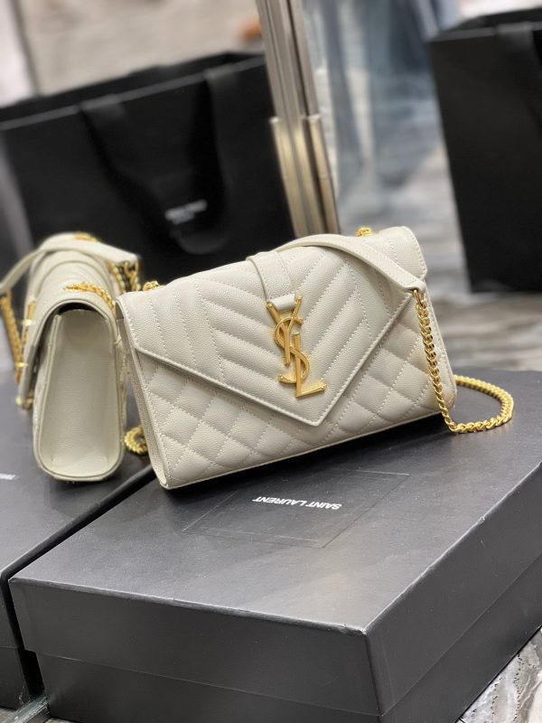 Yves Saint Laurent Small Bag White In Mix Matelasse Online Hot Sale