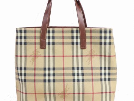 Brand Inspired Burberry London Tote Bag Beige PVC (SHC1-15584) Online now