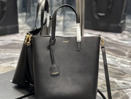 Yves Saint Laurent Shopping Bag Black Toy In Supple Online Sale