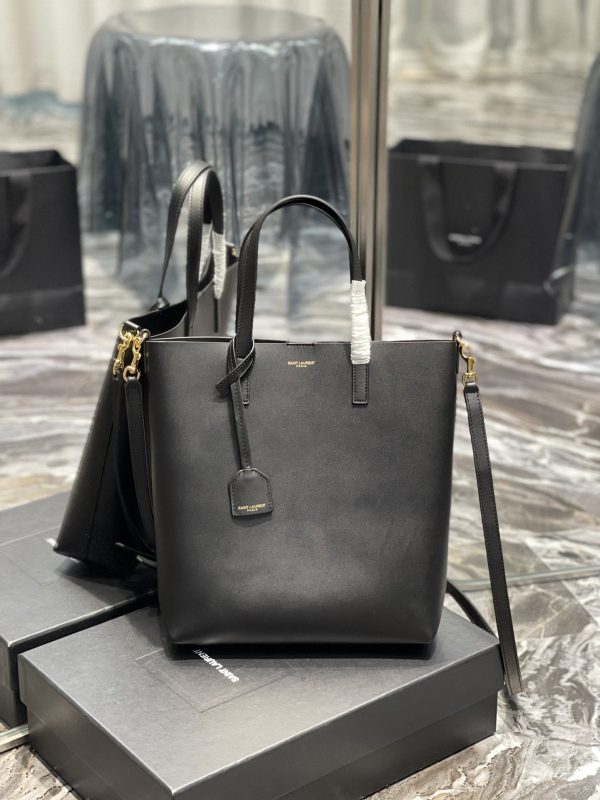 Yves Saint Laurent Shopping Bag Black Toy In Supple Online Sale