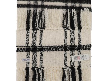 Burberry Check Wool Scarf Women For Cheap