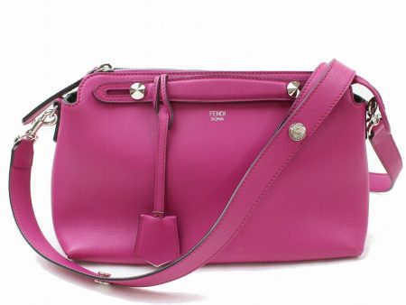 Indistinguishable  Fendi Hand Bag By The Way Hot Pink Leather (SHC7-10390) Cheap